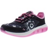 Avia Spark Slip On Boys and Girls Sneakers – Lightweight Athletic Tennis Shoes for Kids and Toddlers(Black/Sachet Pink)