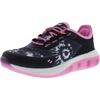 Avia Spark Slip On Boys and Girls Sneakers – Lightweight Athletic Tennis Shoes for Kids and Toddlers(Black/Sachet Pink)
